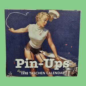 NEW 1998 (Same as 2026!) Taschen Pin-Ups Day To Day Tear Off Desk Calendar